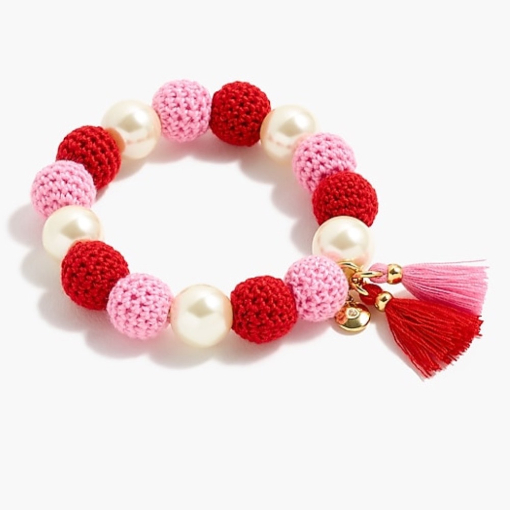 J.crew crochet bead bracelet